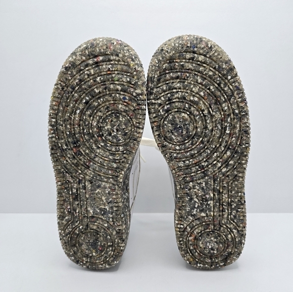 Nike | AF1s GS Recycled 'Wool White Pack' leather low-top sneakers | KIDS 2 - Picture 11 of 12